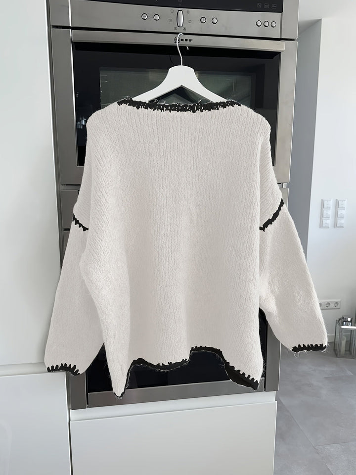 Relaxed Boat Neck Sweater