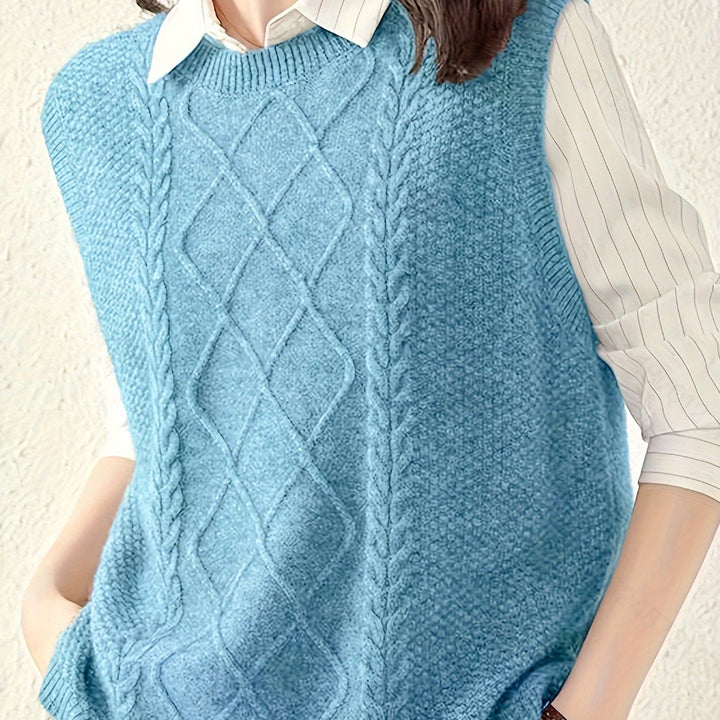 Cable-Knit Sweater Vest