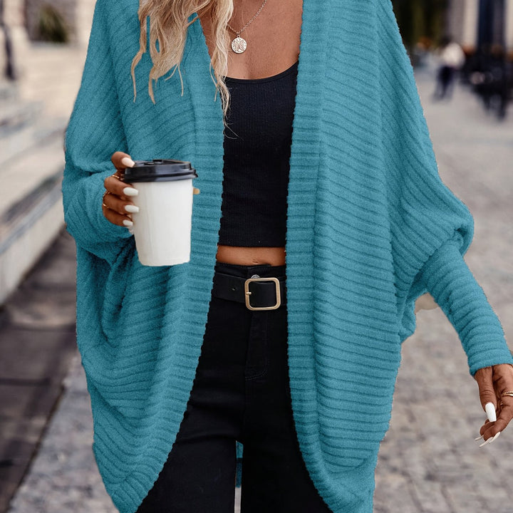 Relaxed Open-Front Cardigan