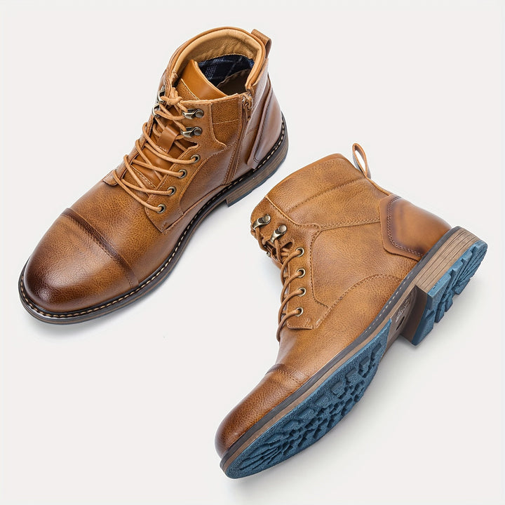 Refined Cap-Toe Ankle Boots