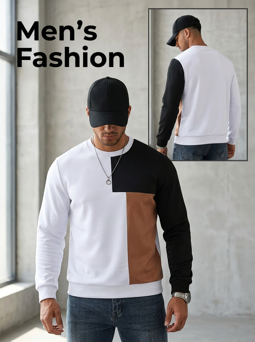Modern Color-Block Sweatshirt