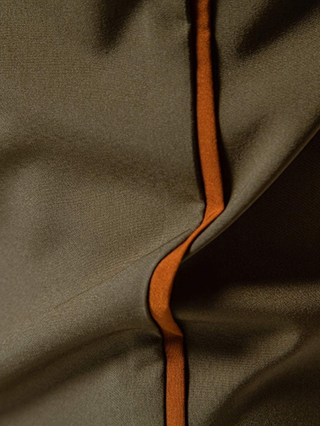 Contrast Trim Button-Up Shirt