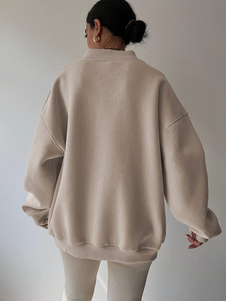 Relaxed Half-Zip Sweatshirt