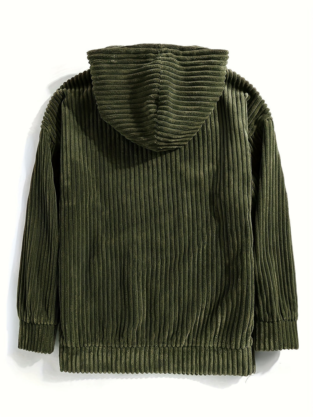 Ribbed Pullover Hoodie