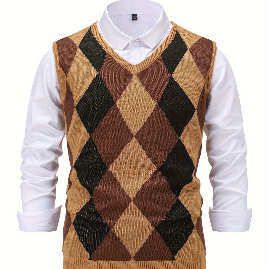 Classic Argyle Sweater Vest