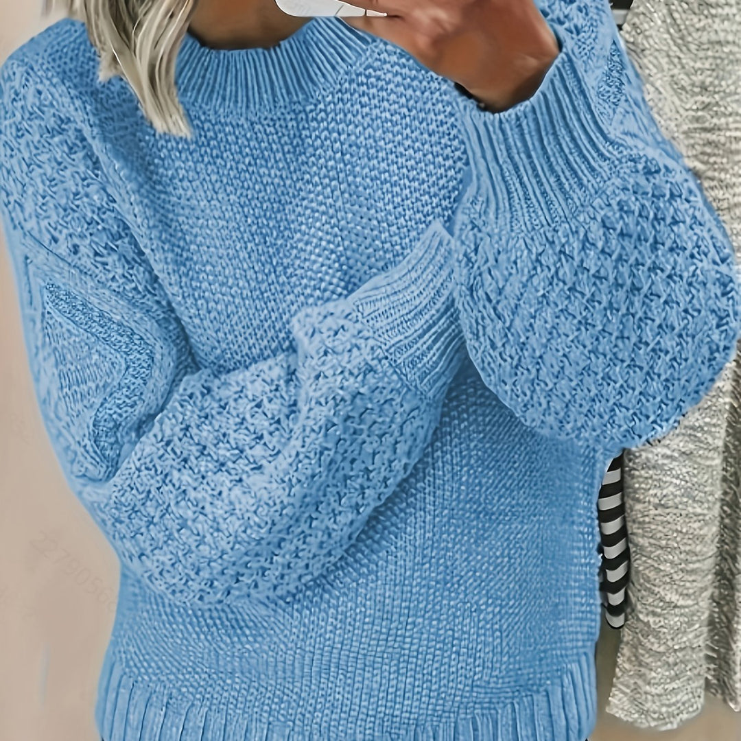 Cozy Lantern-Sleeve Sweater