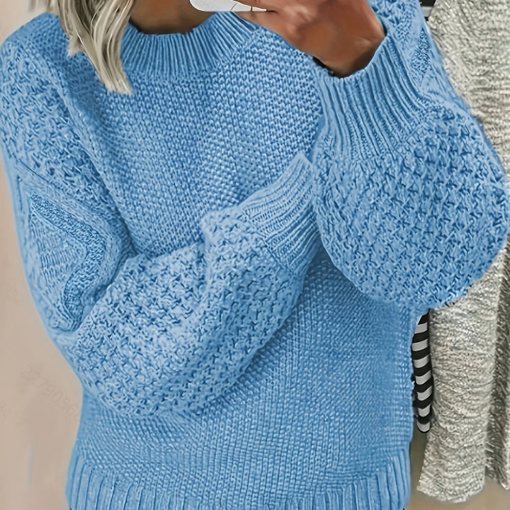Cozy Lantern-Sleeve Sweater
