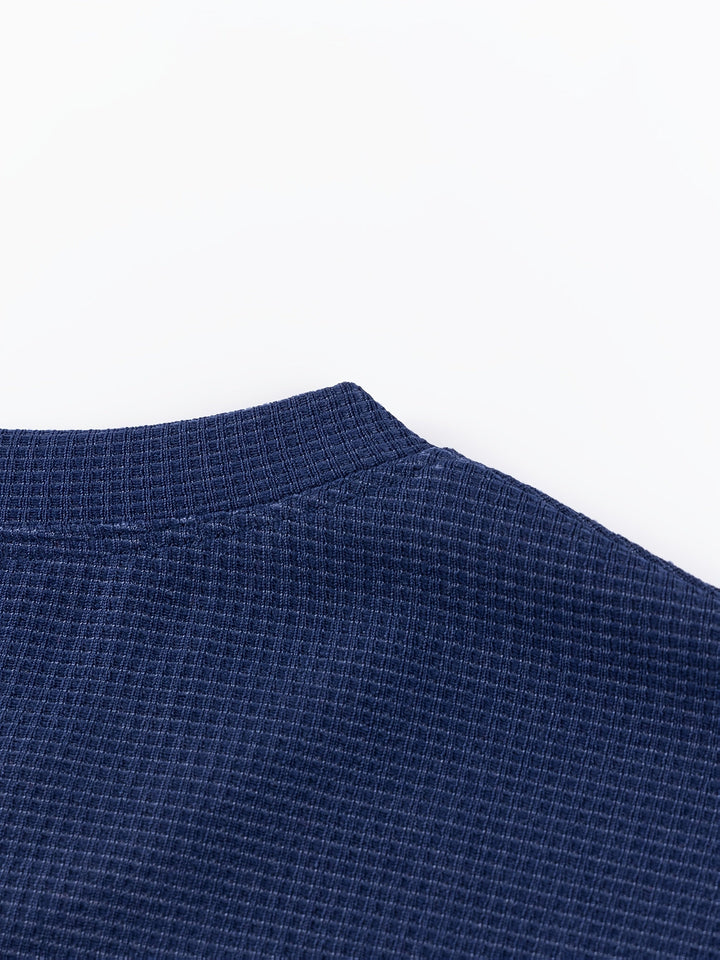 Textured Long-Sleeve Top