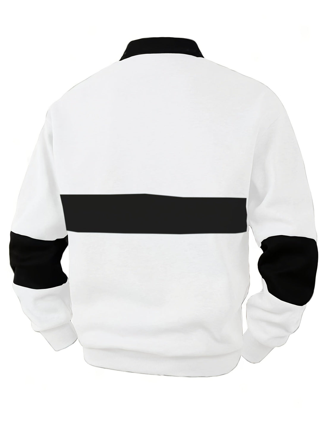 Color-Block Long Sleeve Polo Shirt