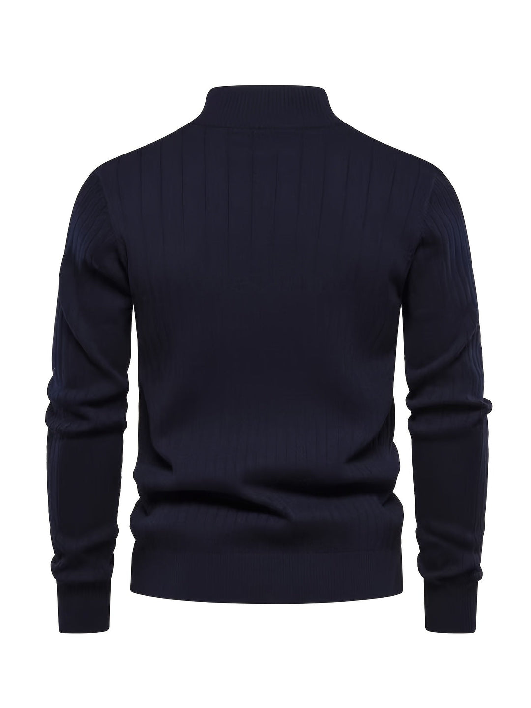 Quarter-Zip Stand Collar Sweater