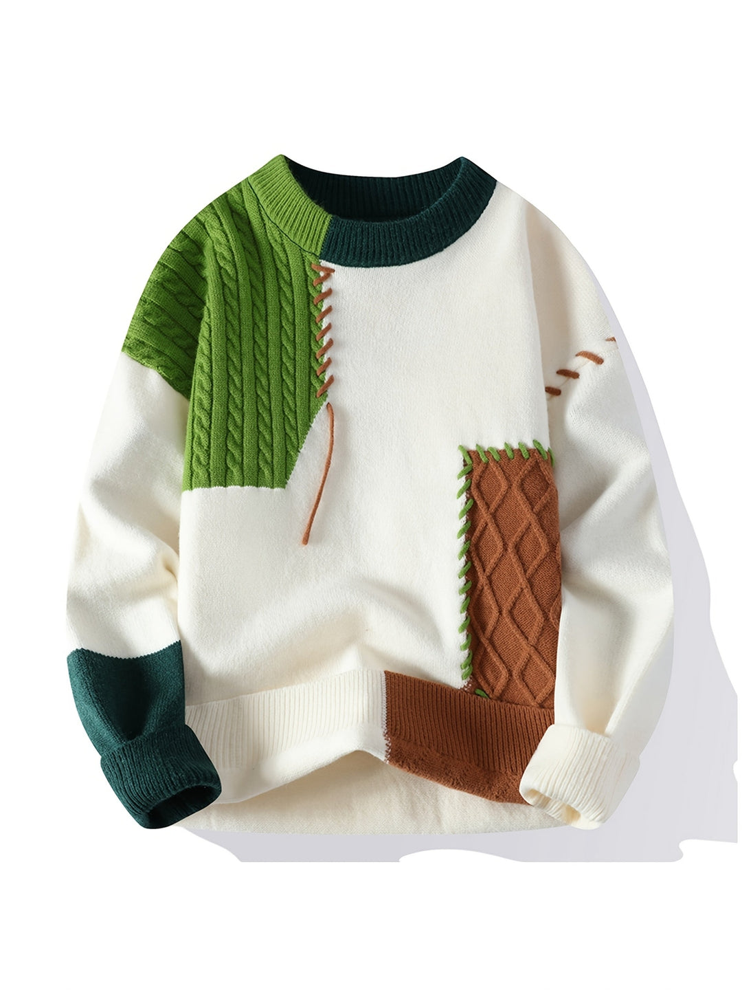 Color-Block Knit Sweater