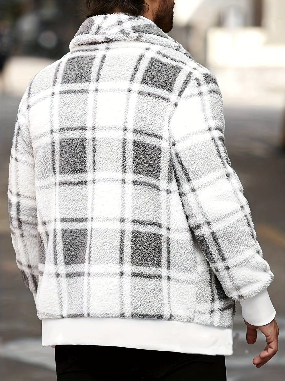 Checked Relaxed Fit Jacket