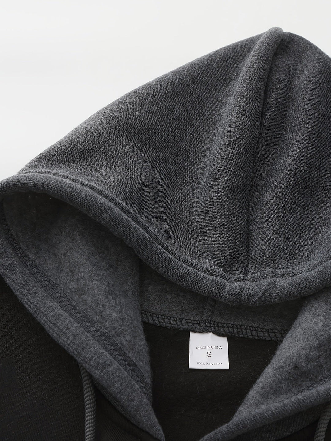 Color Block Zip-Up Hoodie