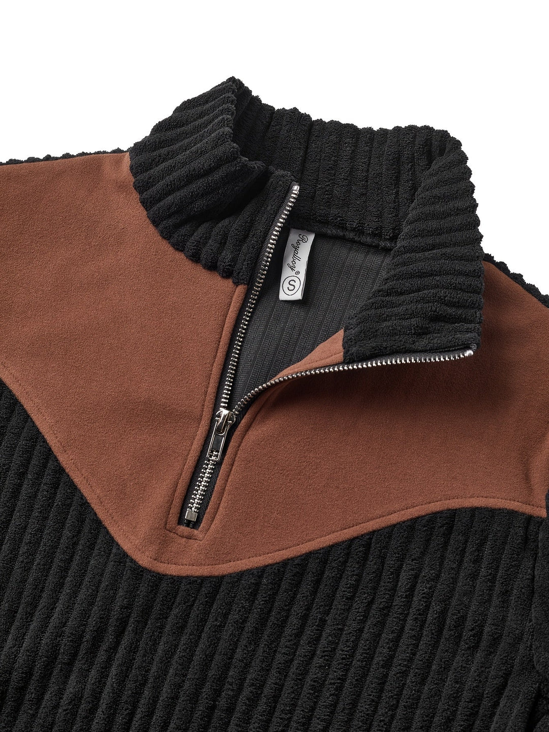 Ribbed Quarter-Zip Sweater