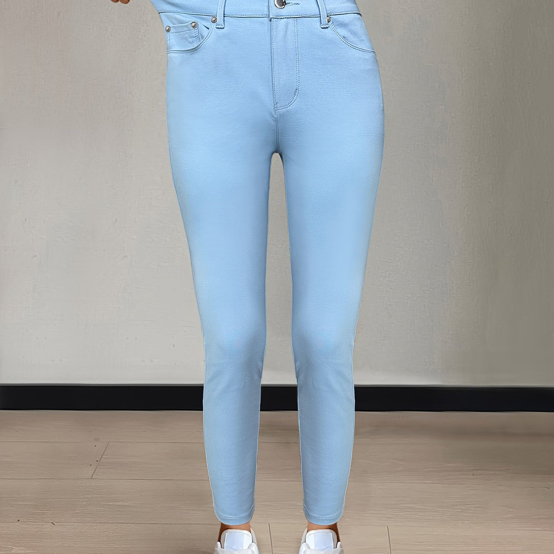High-Waist Skinny Jeans
