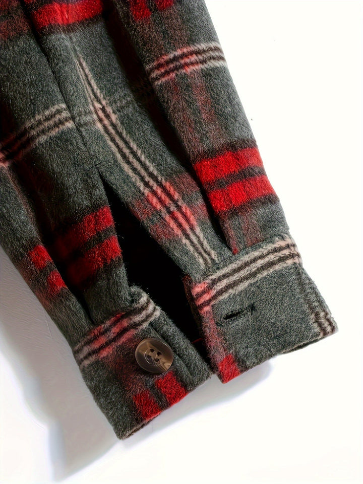 Plaid Hooded Jacket