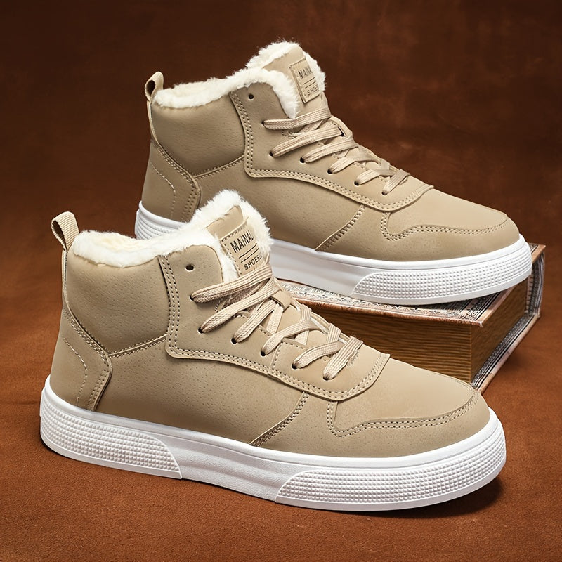 Warm-Lined High-Top Sneakers