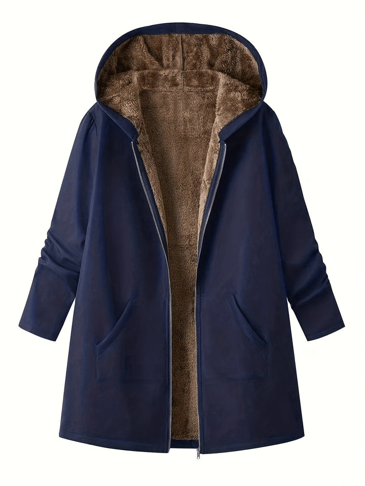 Cozy Hooded Longline Coat