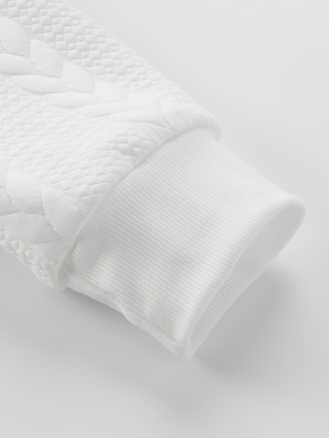 Textured Crew Neck Sweatshirt
