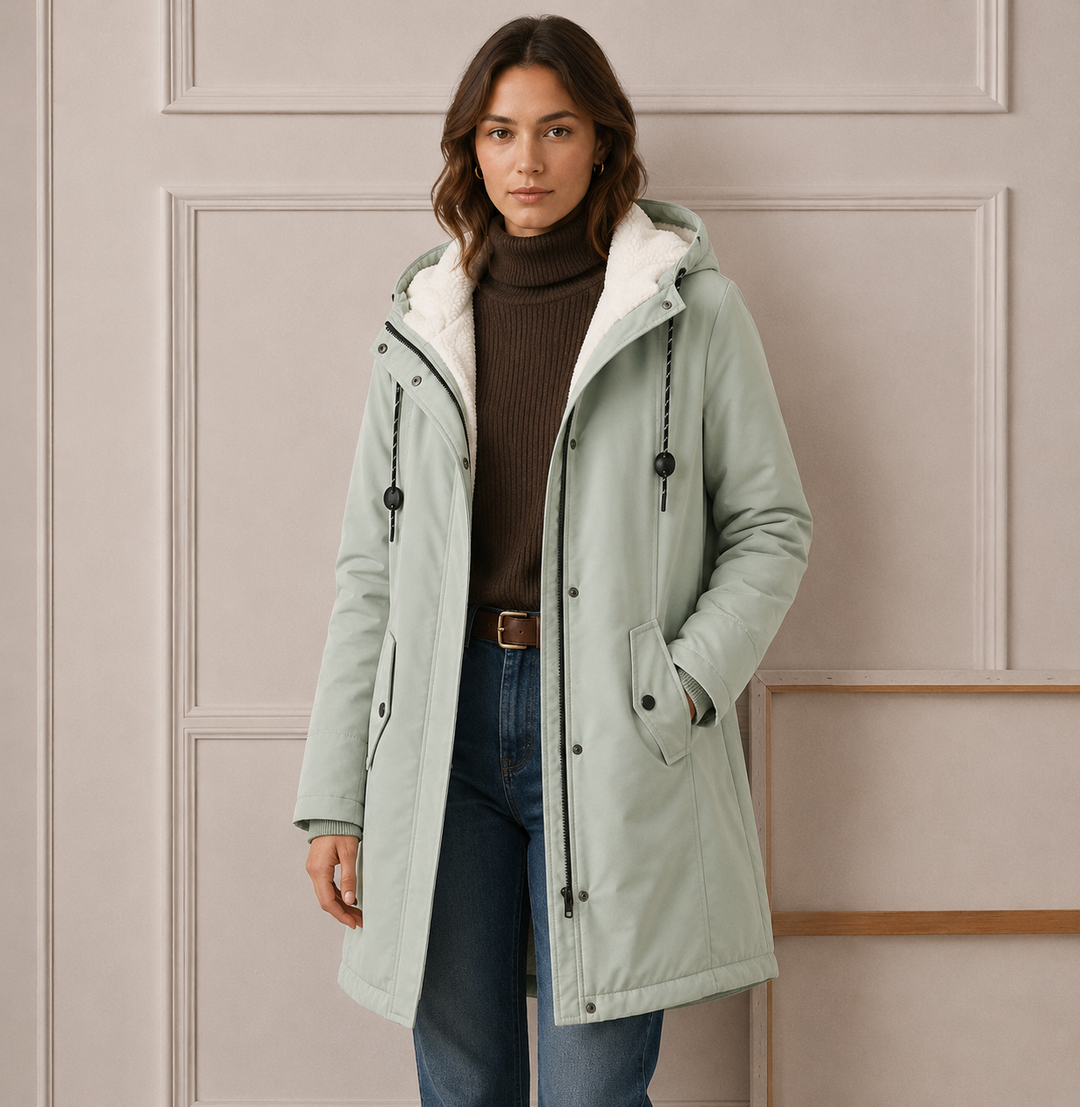Cozy Hooded Cold-Weather Coat