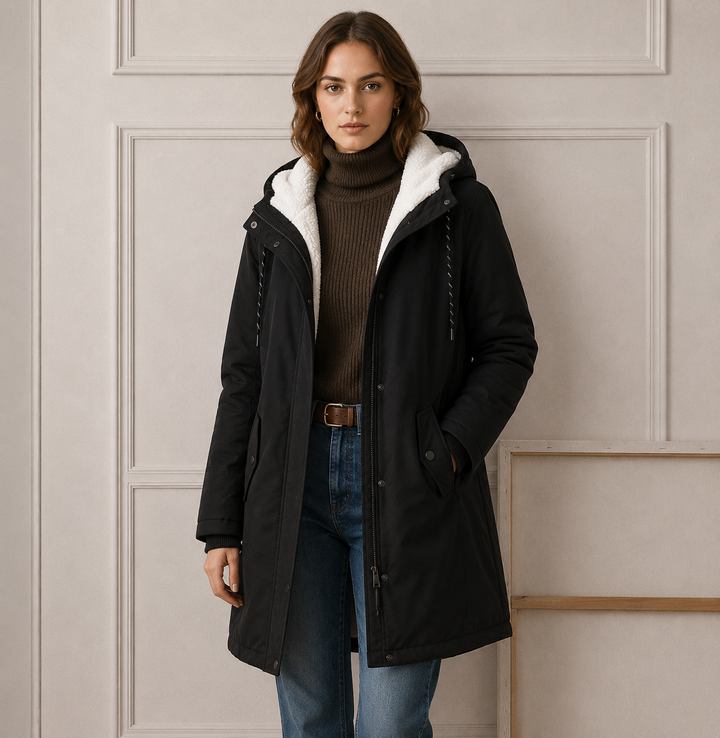 Cozy Hooded Cold-Weather Coat