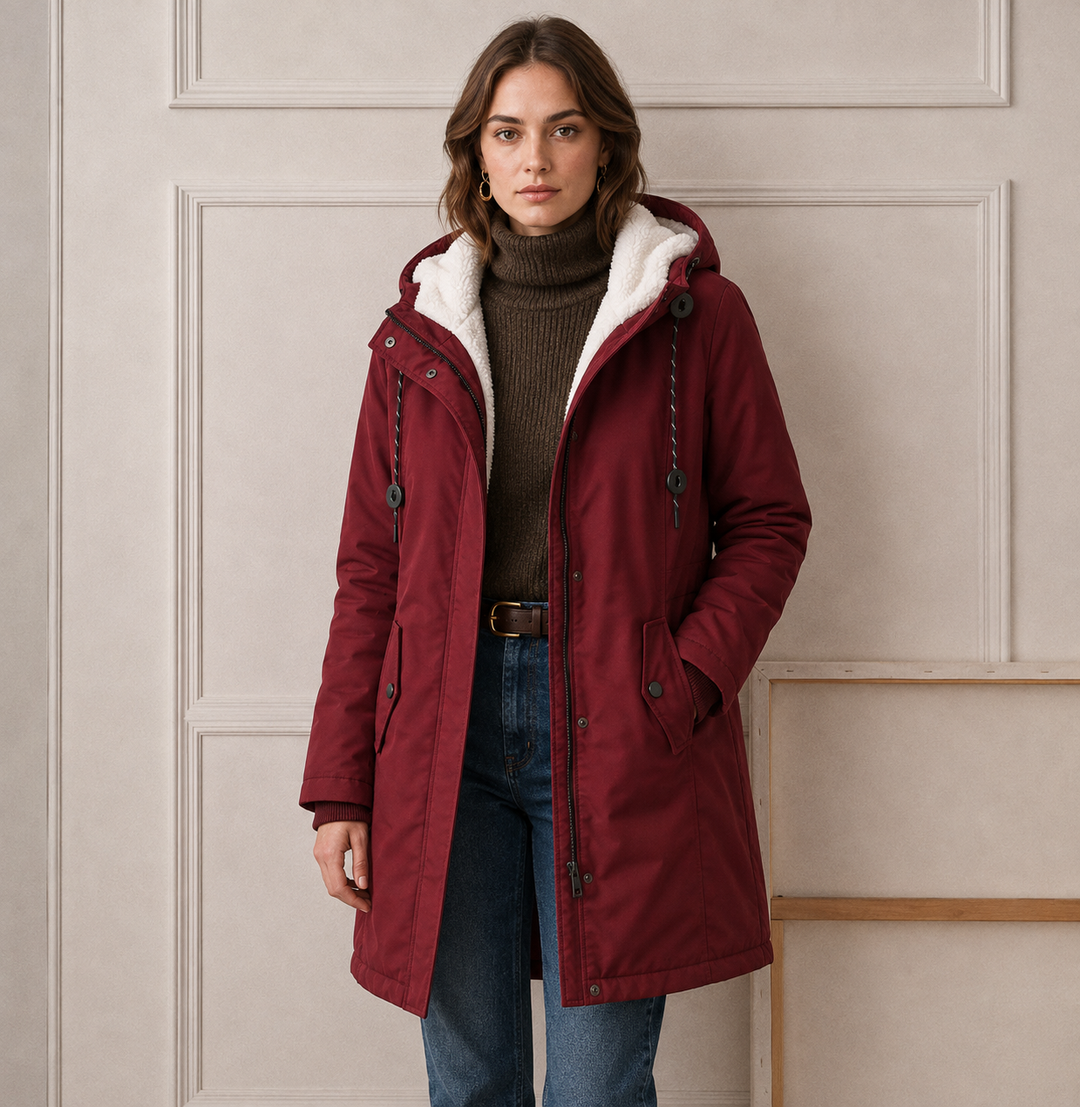 Cozy Hooded Cold-Weather Coat