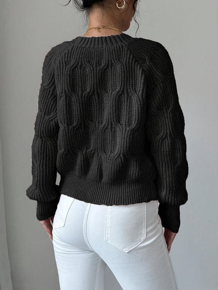 Soft Bow-Detail Long Sleeve Cardigan