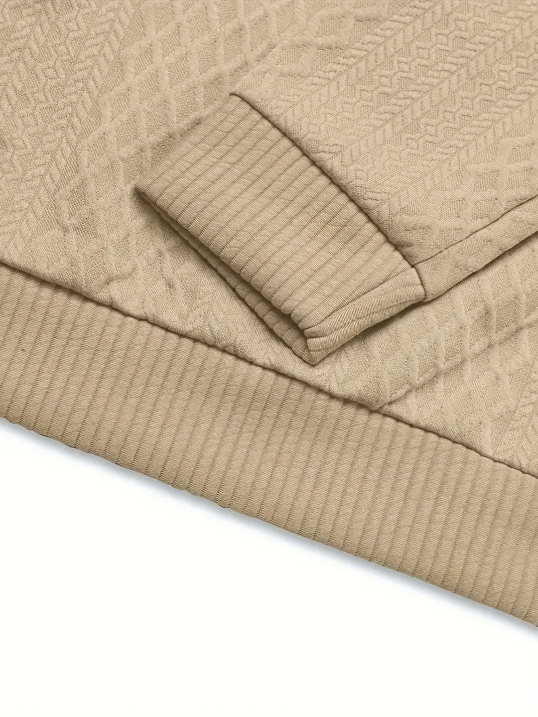 Textured Stand-Collar Sweater