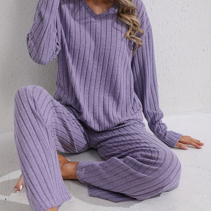 Relaxed Ribbed Two-Piece Set
