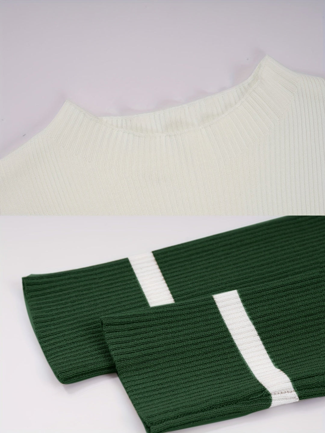 Refined Striped Sweater Dress