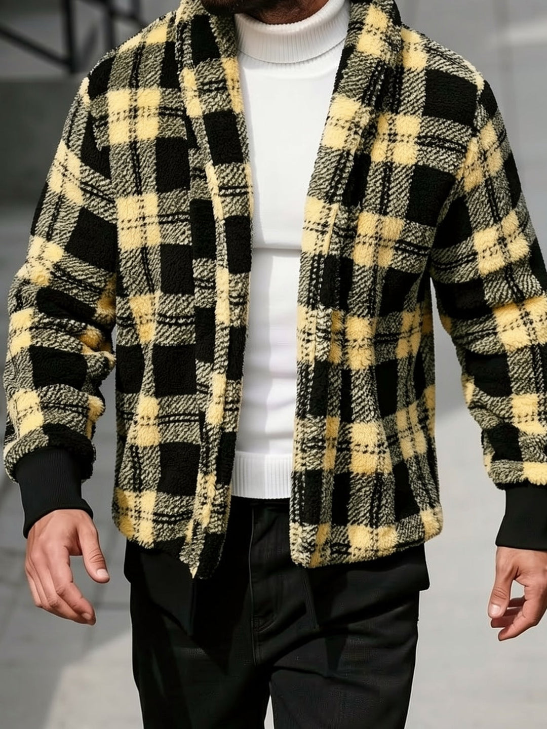 Checked Relaxed Fit Jacket