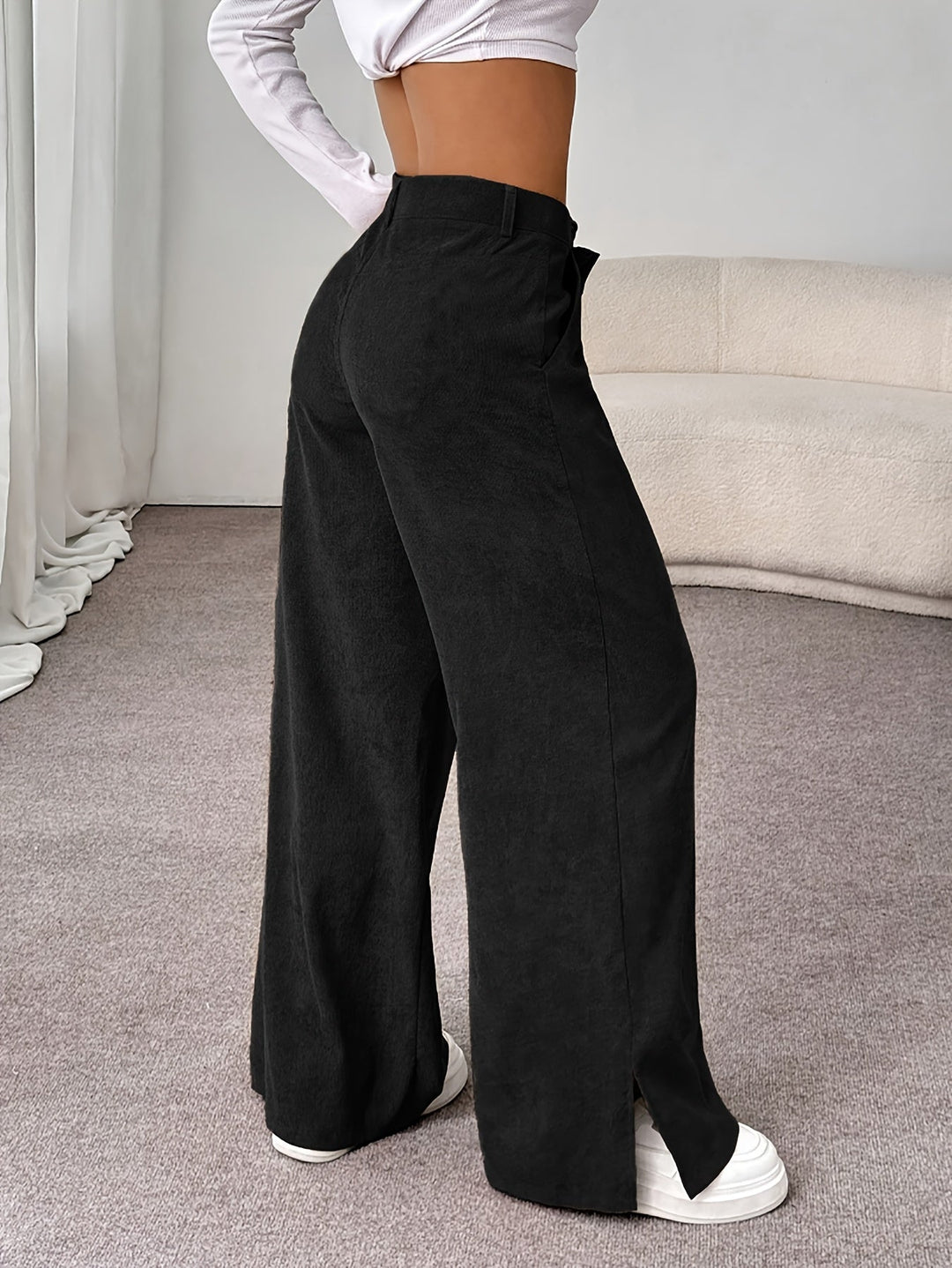 Straight-Leg Tailored Pants