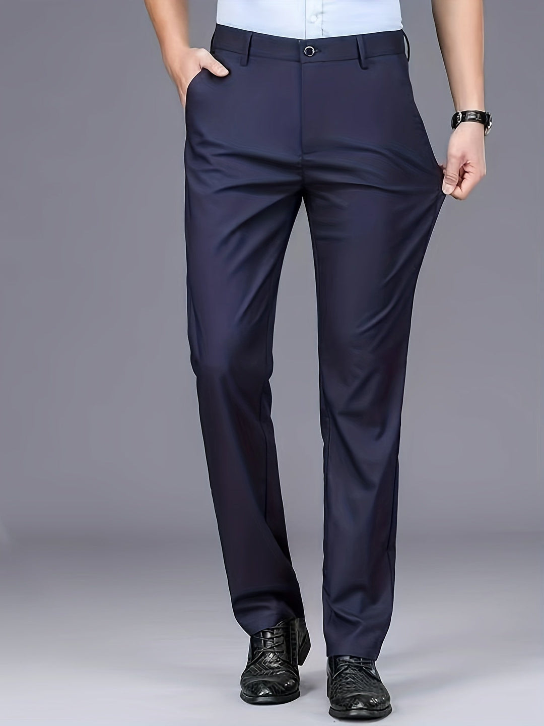Tailored Straight-Leg Pants