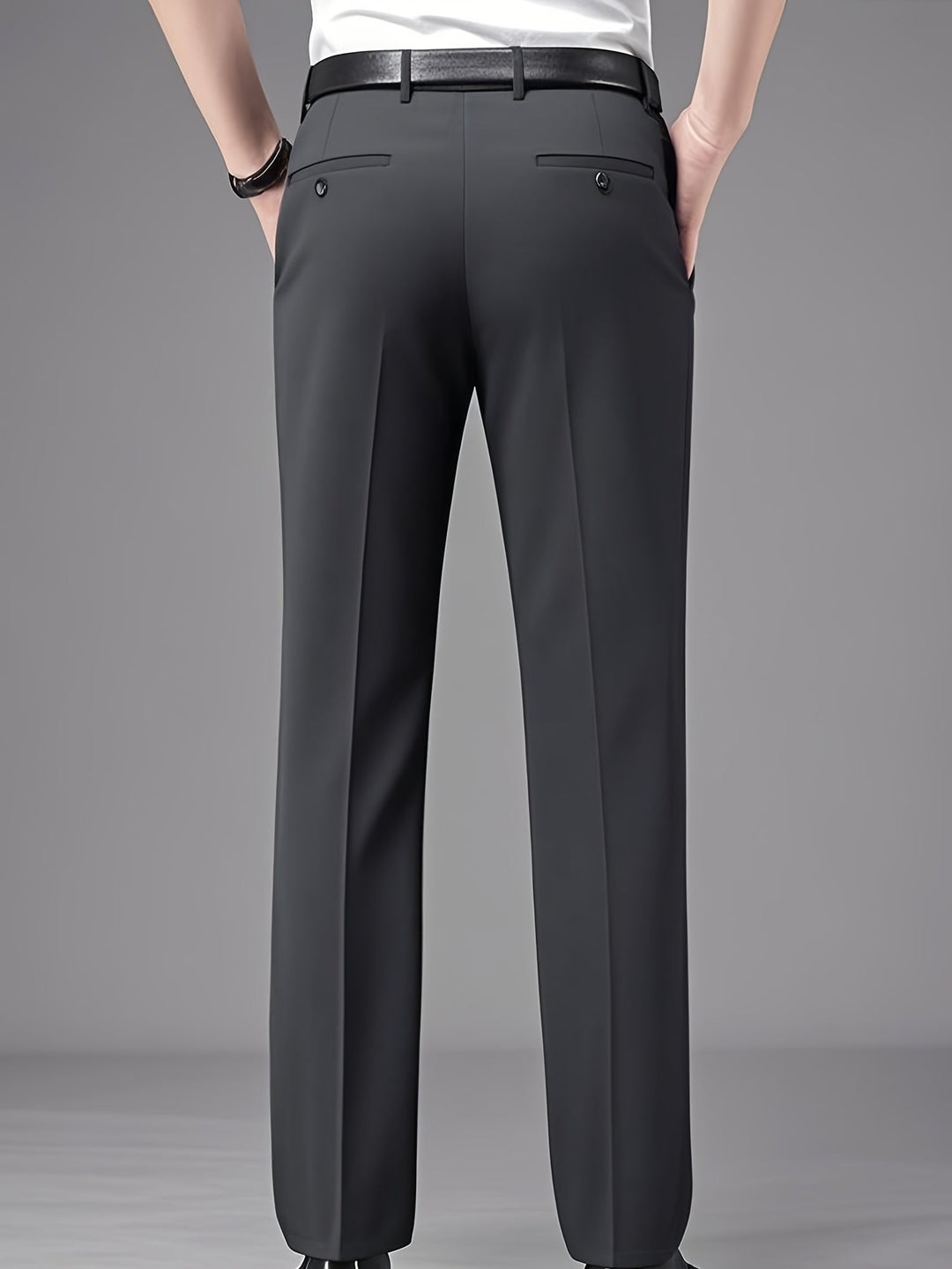 Tailored Straight-Leg Pants