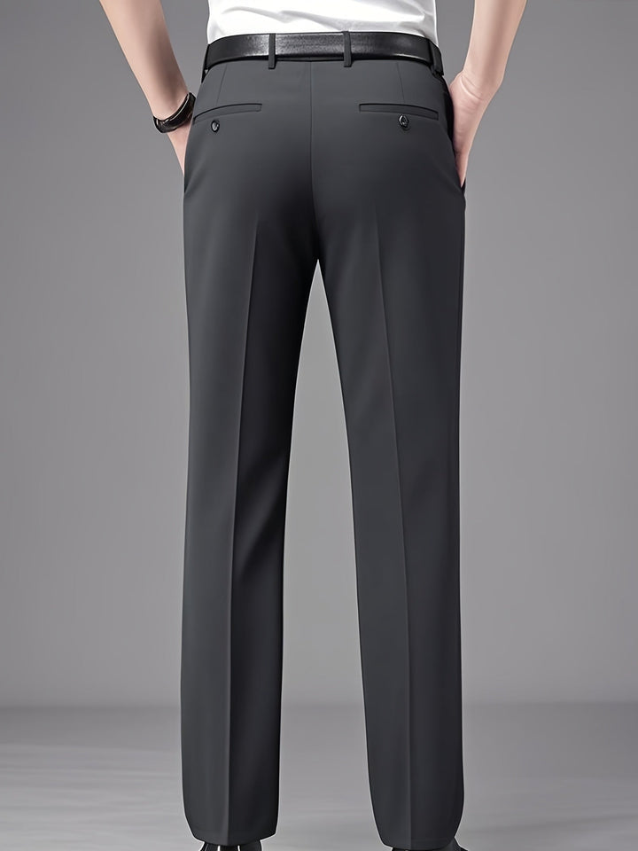 Tailored Straight-Leg Pants