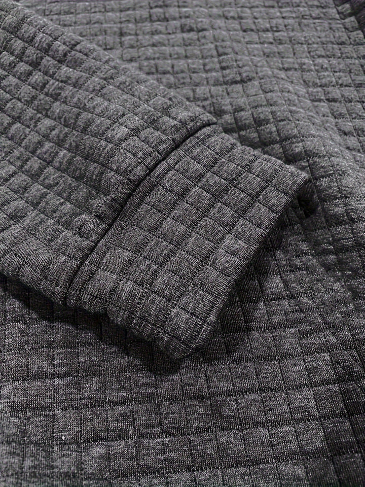 Textured Hooded Sweatshirt