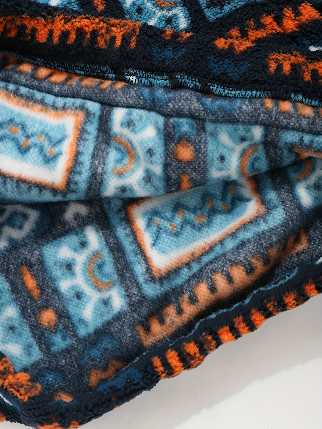 Patterned Hooded Sweatshirt