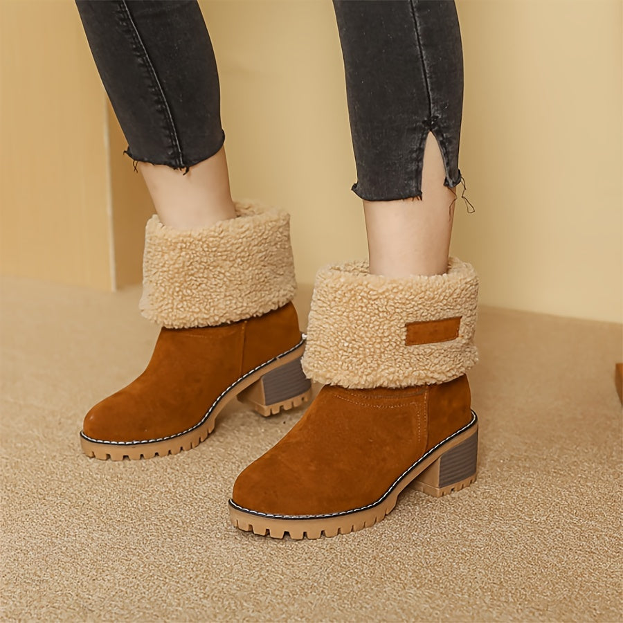 Cozy Cuffed Ankle Boots