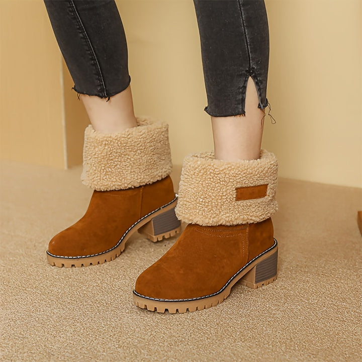 Cozy Cuffed Ankle Boots
