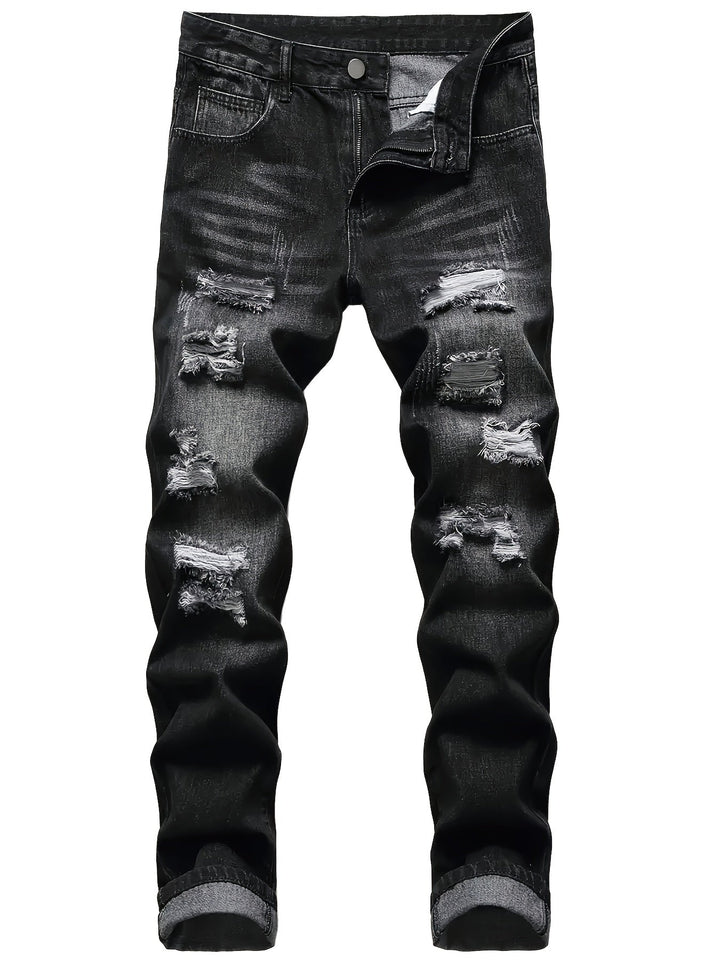 Rugged Straight-Leg Jeans