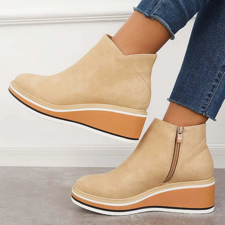 Sleek Platform Ankle Boots