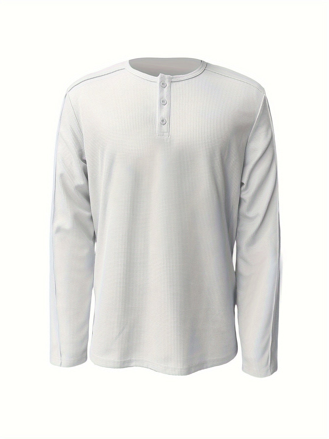 Textured Long-Sleeve Henley