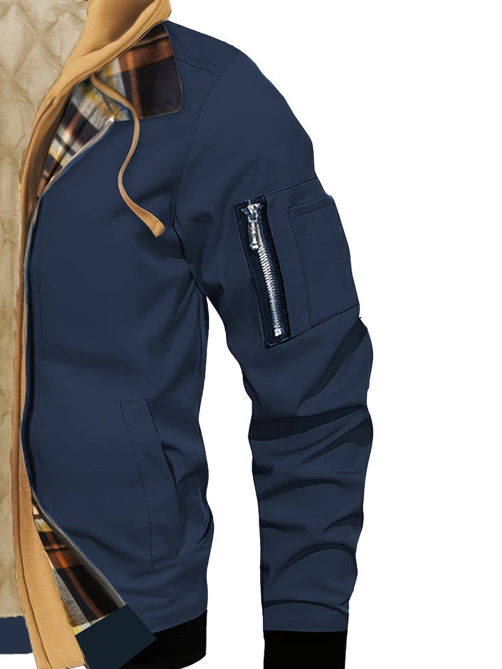 Hooded Warm-Lined Zip Jacket