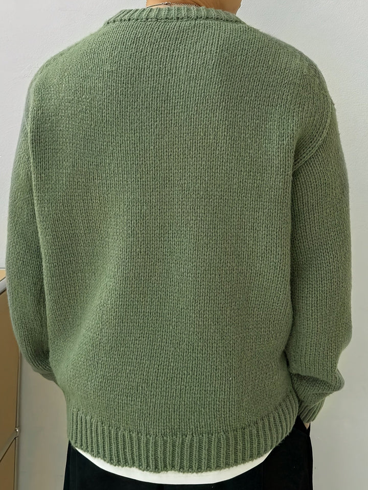 Relaxed Drop-Shoulder Sweater