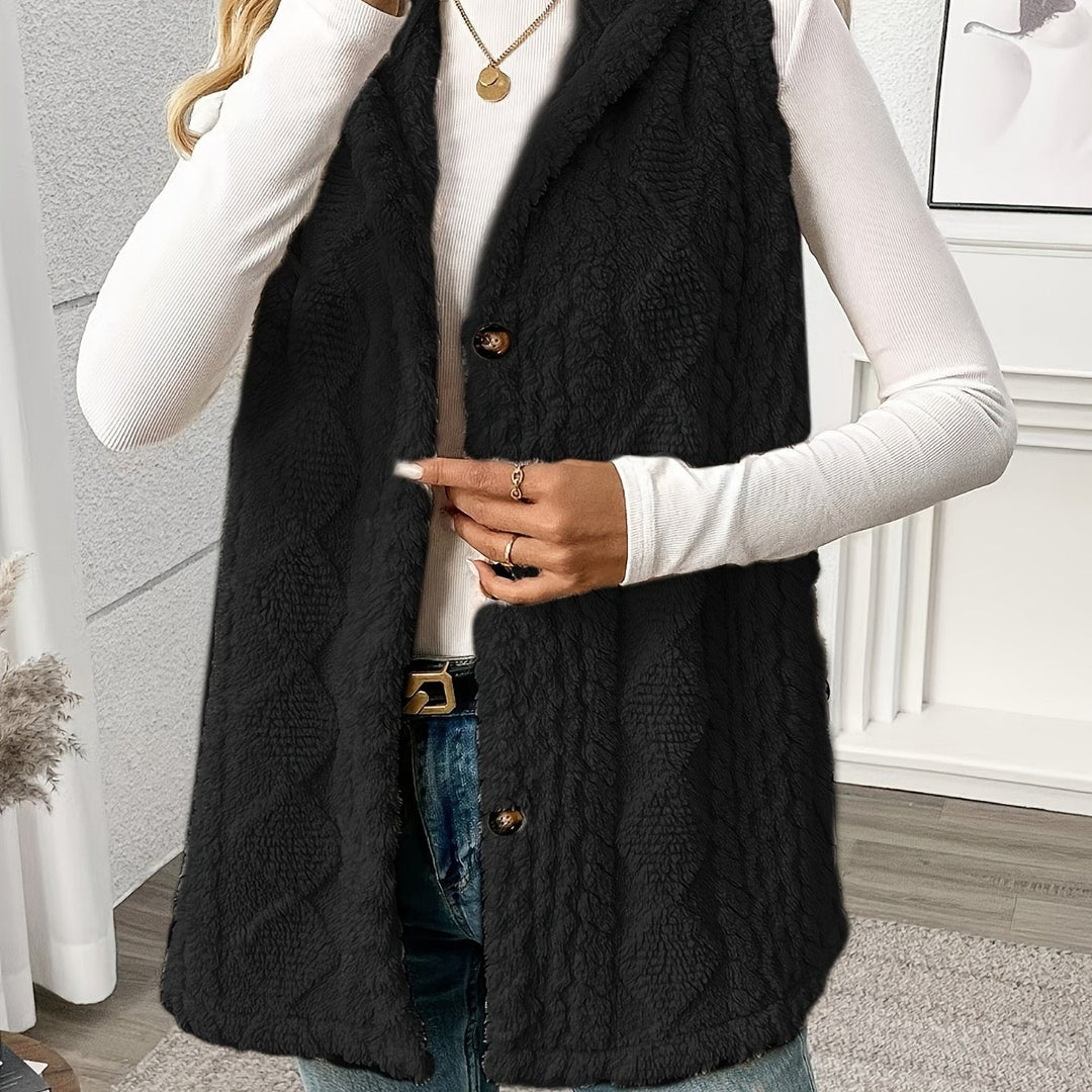 Cozy Hooded Sleeveless Vest