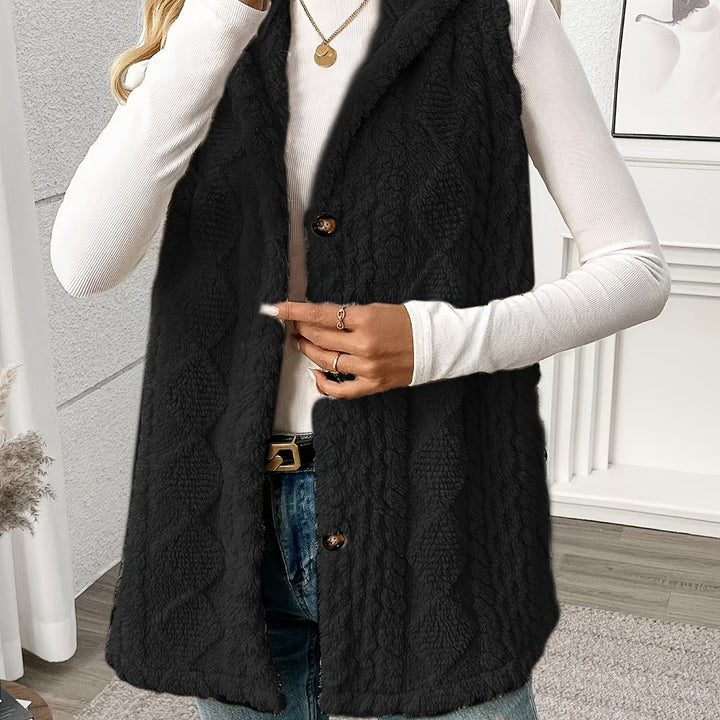 Cozy Hooded Sleeveless Vest