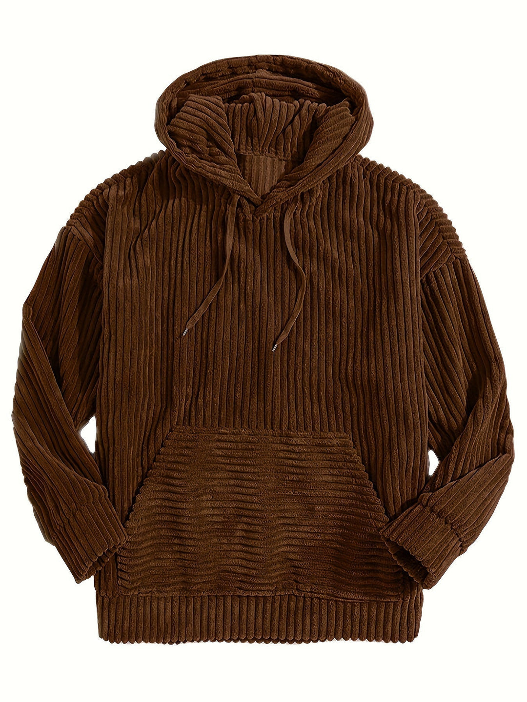 Ribbed Pullover Hoodie