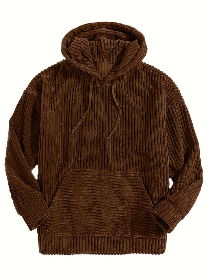 Ribbed Pullover Hoodie