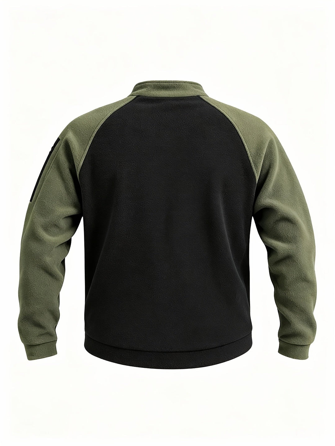 Zip-Detail Mock-Neck Sweater