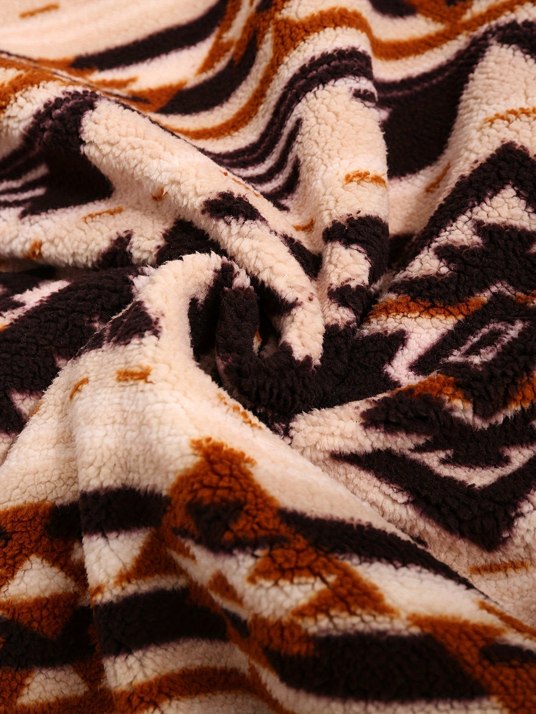 Patterned Hooded Sweatshirt